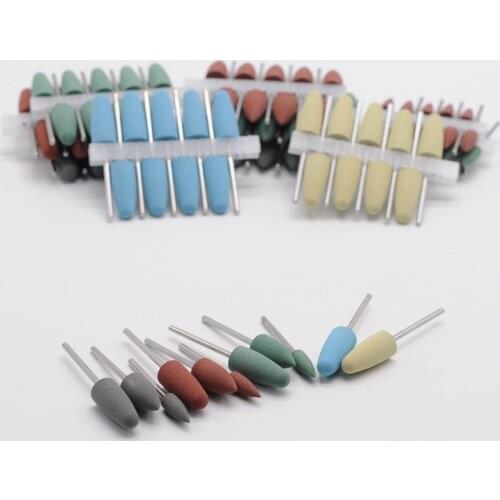 Lab Item SILICONE Rubber Polishers Diamond Polishing Burs 2.35mm For Dental Clinic Supplies