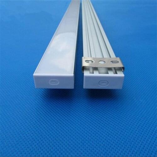 Frosted /clear/opal diffuser lens slim flat thin LED Aluminum profiles /extrusion for LED Strip light Free Shipping