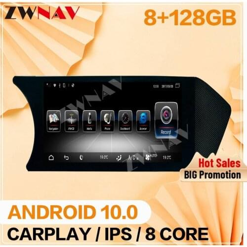 For MERCEDES-BENZ C Class C204 2011-2013 2014 Carplay 6+128G Android 10 Screen Multimedia Player Radio Stereo Cassette Head Unit