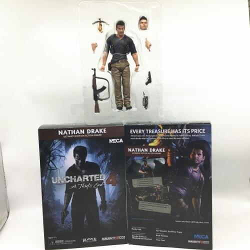 NECA Uncharted 4 A Thiefs end NATHAN DRAKE Ultimate edition action figures Model Toys Gift Doll For Fhildren