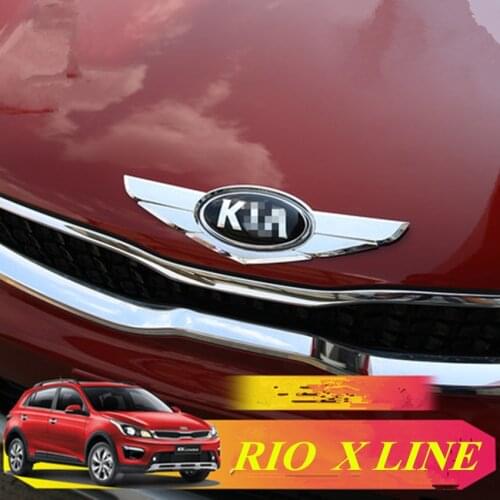 NEW RIO X LINE Emblem 3D Sticker Logo Label Frame Cover for KIA RIO X LINE 2017-2019