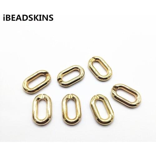 New arrival! 28x17mm Gold color 200pcs CCB Oval chain Shape beads for Earrings parts,hand Made Earrings Findings Jewelry DIY