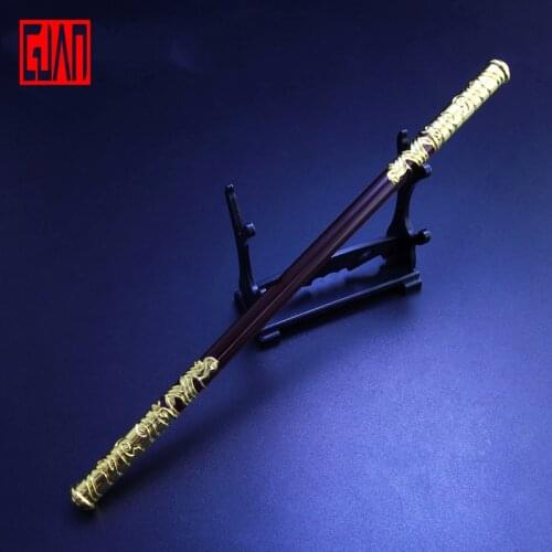 Alloy Sticks And Golden Cudgels Weapon Model Collectible Expedition Peripheral Weapon Model Qitian Dasheng The Monkey