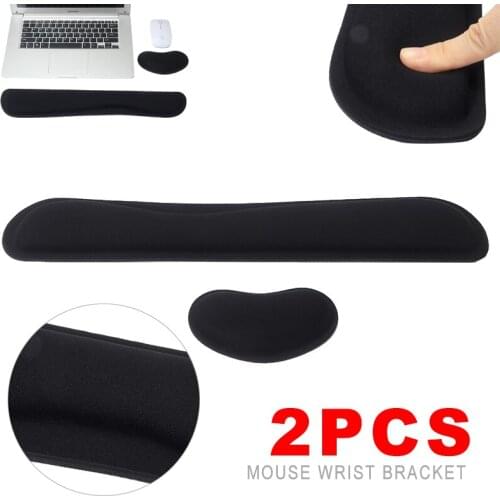 Wrist Rest Mouse Pad Memory Foam Fibre Wrist Keyboard Mouse Wrist Pad Memory Foam Comfortable Rest Hand Support Cushion