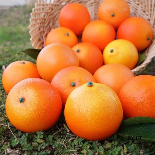 Festive props Kitchen Home hotel bar cafe restaurant Shop Store decoration simulation Orange artificial fake fruit model