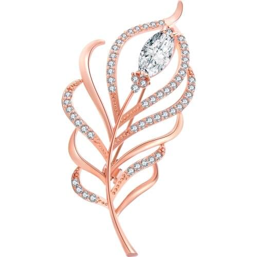 Luxury Womens Brooches Coat Pins Elegant Pearls Flower Brooches Tulip Ballet Girl Cubic Zirconia Coat Collar Brooch Copper 2020