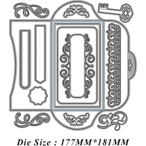 Christmas Cut Die Card and Envelope Combination Metal Cutting Dies Diy Molds Scrapbooking Paper Making Die Cuts Crafts