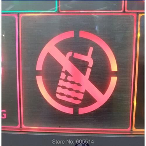 [Seven Neon]Free shipping 20sets 110*110*30mm square shape led singnal light led indicator for no calling signal