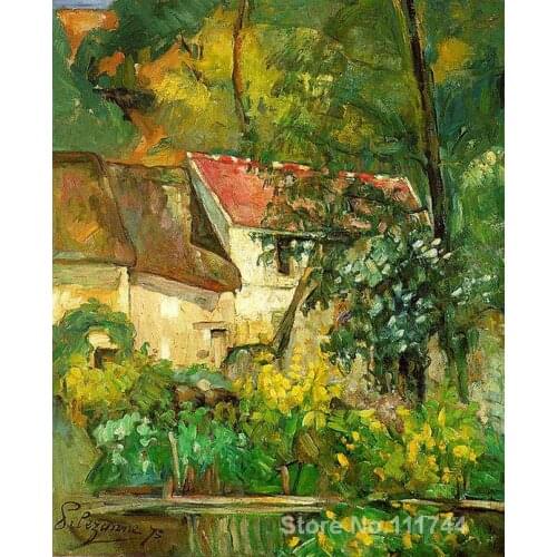 Modern landscape High quality painting of Paul Cezanne House of Pere Lacroix Hand painted