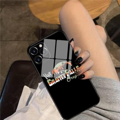Visit Gravity Falls Phone Case Glass Phone Case For Iphone 12 11 Pro Max XS XR X 8 7 Plus SE2 Case