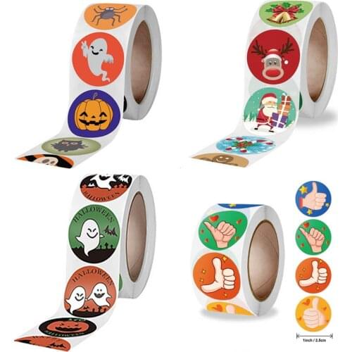 500PCS School Provides Teachers To Encourage Students To Reward Christmas, Halloween, Birthday Wishes and Cartoon Stickers