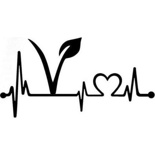 15*7.8cm vegan life line sticker vinyl decal for car and others FINISH GLOSSY New Style Hot Car Accessories