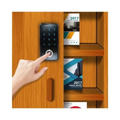 Cabinet Lock, Electronic Fingerprint Lock, Door Lock Smart, Keyless Password Touch High Security Lock