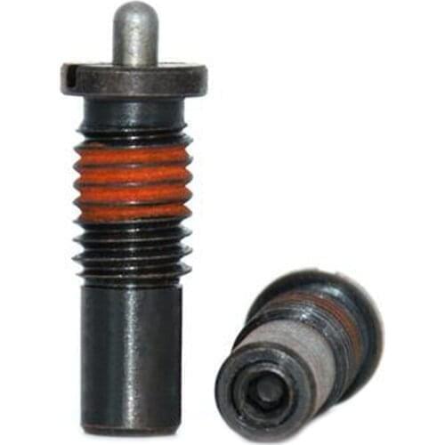 1pcs M16 Bouncing Top Telescopic Spring Plunger Locating Pin Flange FPJL Light Duty MT332 Screw Black Carbon Steel