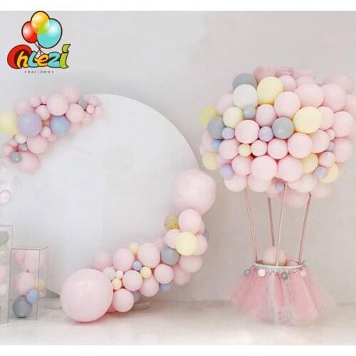 100pc/lot 5/10 inch Macaron Latex balloons Wedding Birthday Decoration Globos Baby Shower Girl Birthday Party Helium Balloon New