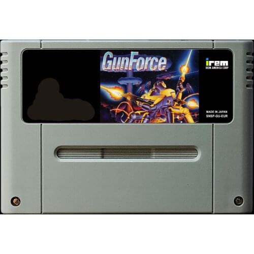 16Bit Games ** Gunforce - Battle Fire Engulfed Terror Island ( PAL Version!! )