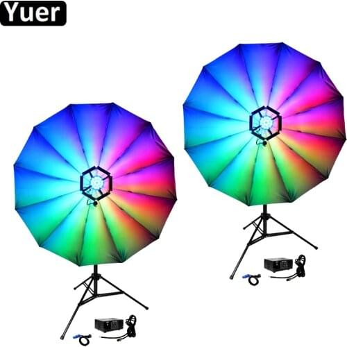 2Pcs/Lot Music DJ Equipment LED Magic Blumen Stage Effect Lighting DMX Club Disco DJ Party Bar KTV Wedding Christmas Light