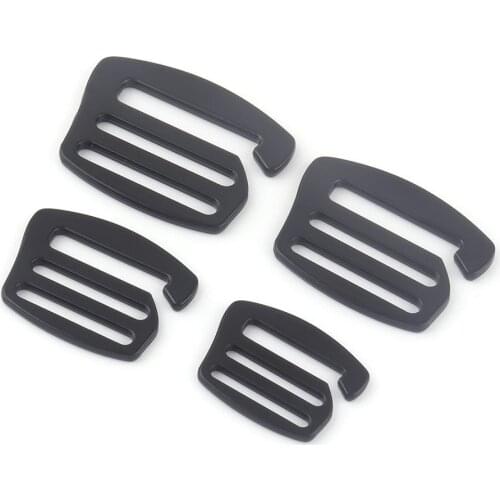 25-38mm G hook Black Metal Adjuster Slide Buckle,Dog Collar Hardware Strap Buckle Making Purse Handbag Backpack Webbing Supplies