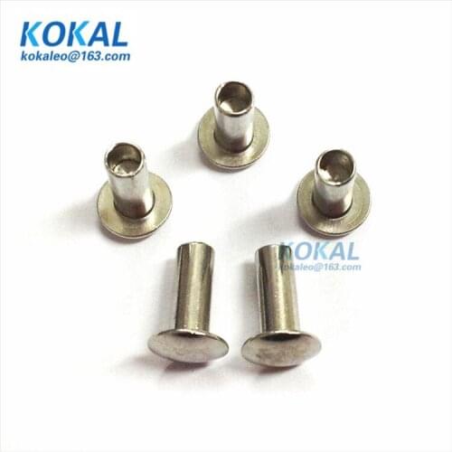 [304-M2.5*10]100PCS Free Shipping 304 stainless steel M2.5 Series round head tubular rivets M2.5*10mm rivets