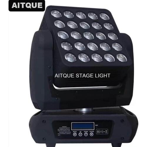 8pcs China disco lights moving head beam light 25x10w rgbw 4in1 matrix led moving head stage light