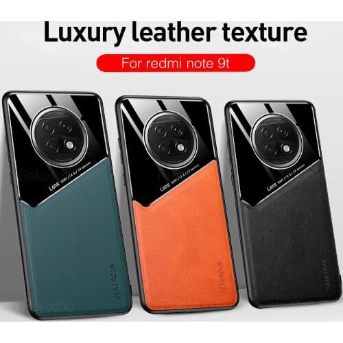 Case redmi note 10 pro Leather Car Magnetic holder Case For xiaomi redmi note10pro note 10 s 10pro pro 9t Shockproof Phone Cover