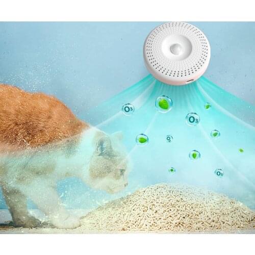 Pet Deodorate Litter Box Odor Genie Way Toilet Tray Air Purifier Ozone Deodorizer Home Disinfector Eliminator Anion Generator