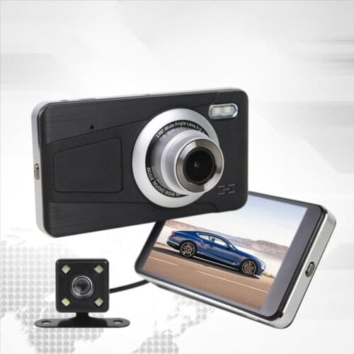 Dual Dash Cam 1080P Front Rear Wide Angle Camera Night Vision Loop Recording G-Sensor Motion Detection Contact Screen