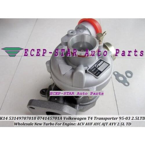 K14 53149707018 53149887018 074145701A 7018 Turbo Turbocharger For Volkswagen VW T4 Transporter 1995-03 ACV AUF AYC AJT AYY 2.5L