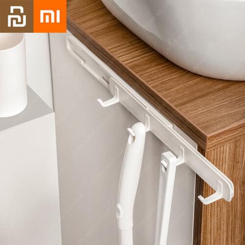 Xiaomi Can Push Pull Gap Hook Kitchen Hole-free Wall Hook Creative Household Stretch Type Side Small Objects Sticky Hook Tool Mi