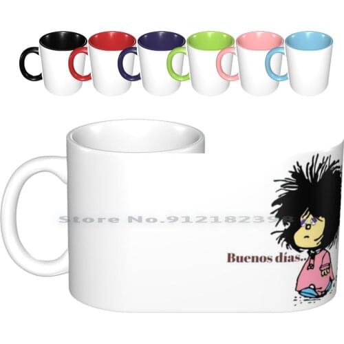 Mafalda Dawns. Ceramic Mugs Coffee Cups Milk Tea Mug Mafalda Mafalda And Her Friends Mafalda Coffee Quino Comics Mafalda