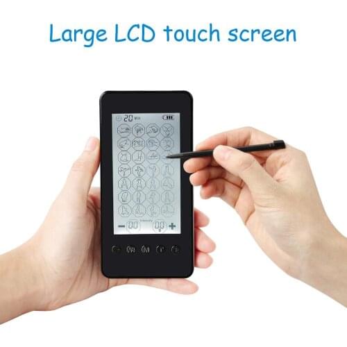 28-mode touch screen&button massager apparatus digital meridian physiotherapy low-frequency muscle stimulation TENS massager