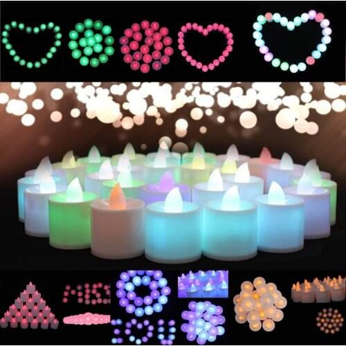 Mini Colorful Romantic Electronic Candle LED Light For Birthday Party Decorate Nordic Style Home Decoration Ornament Home Decor