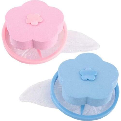 Reusable Washing Machine Floating Lint Mesh Bag Portable Washer Lint Catcher EIG88