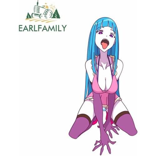 EARLFAMILY 13cm x 6.5cm for Goodlooking Female Lizard Car Stickers Waterproof VAN Surfboard Decal VAN Scratch-Proof Car Styling