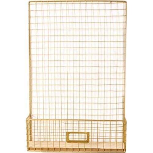 Nordic Style DIY Iron Mesh Grid Wire Board Wall Hanging Storage Rack Multi-function Photo Display Panel Shelf Decoration