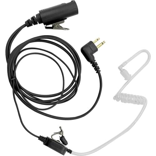 Cp040 ep450 walkie talkie auriculares acoustic tube radio ptt earpiece 2 pin fbi headset air communication earphone for motorola