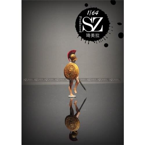 New 1:64 Scale Resin Ancient Female Warrior Doll Model Car Scene Model Layout Collection Decoration Toy