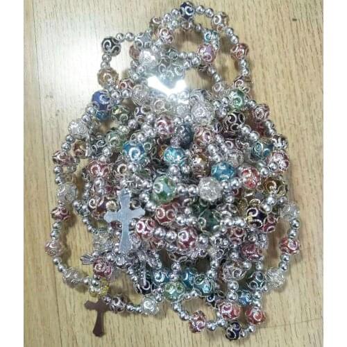 Wholesale 21 strands Free Shipping Fashion Jewelry Faceted Crystal Cross Beads Stretch Bracelet 7.5" FG4537