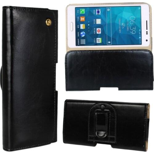 Luxury Horizontal Genuine Leather Pouch Carrying Case Belt Clip and Loops Cover for Samsung Galaxy A3 A3000 A5 A500 With 7 Color