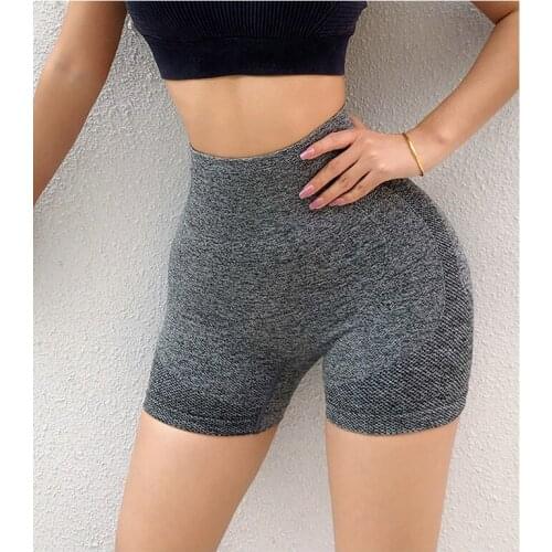 Abdominal Tight Shorts Female Quick Drying Sportswear Short Women Yoga Shorts Fitness Hip Push Up Running Elastic Slim Sport Gym