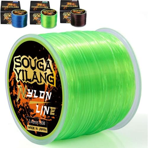 Sougayilang 150M Nylon Fishing Line Super Stealth Nylon Line Super Strong Durable Monofilament Line Thread Fishing Tackle