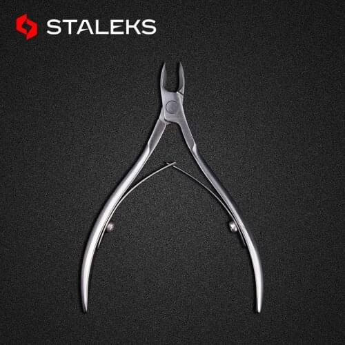 STALEKS NC-12-3 Stainless Steel Nail Art Cuticle Scissor Dead Skin Scissor High Quality Manicure Remover Cutter Nippers