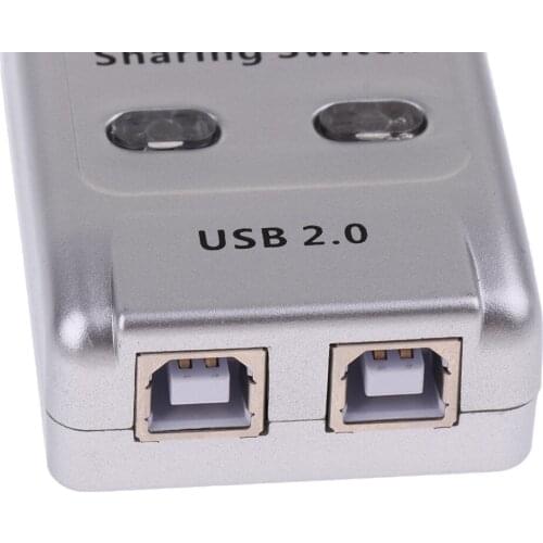 USB 2.0 Switch Hub Sharing Switcher Splitter 1 Auto Printer Scanner to 2PC