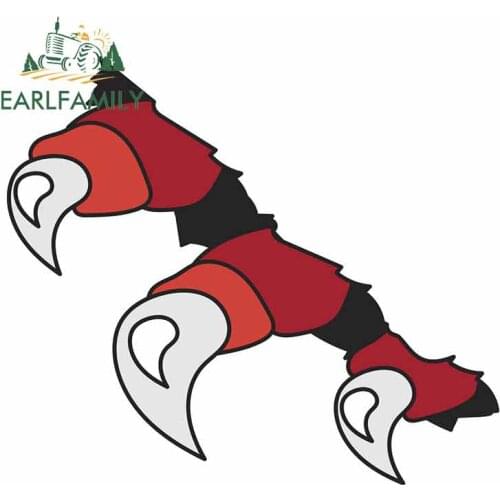 EARLFAMILY 13cm x 11.4cm For Monsters Vinyl Car Stickers Waterproof Decal Scratch-Proof For JDM SUV RV Decoration Sunscreen