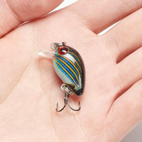 1.5g Crank Wobblers Fishing Lure Mini Minnow Crankbait Pesca Fishing Lures Bait Floating Carp Hard Bait Pesca Jerkbait 3d Eyes