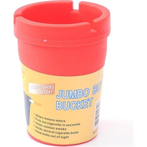 1Pcs Portable Double Layer Car Ashtray High Temperature Resistance High Quality PP Car Ashtray Bucket Big Capacity Random Color