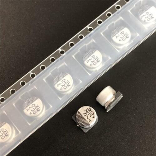 10pcs/100pcs 220uF 4V SAMYOUNG 6.3x5mm 4V220uF Chip type SMD Aluminum Electrolytic Capacitor