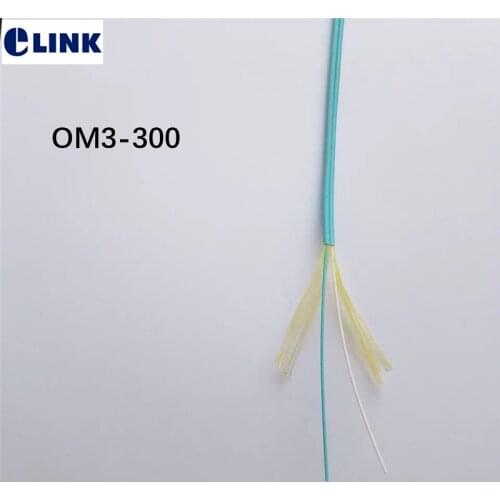 1000m OM3-300 fiber optic duplex cable 2.0mm aqua color indoor LSZH for fiber patchcords 1km/roll ftth wire 1km/roll ELINK