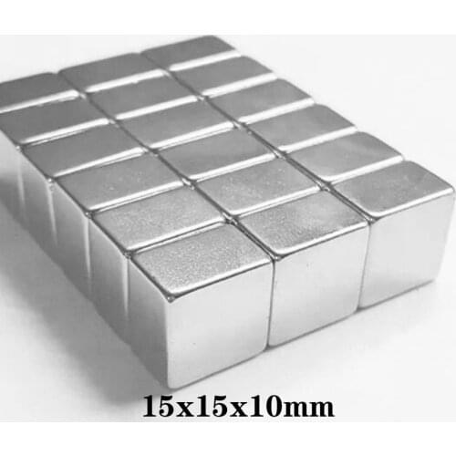 2/5/10/20/30PCS 15X15X10 mm Search Quadrate Magnet 15mm*15mm Powerful Magnetic 15x15x10mm Strong Neodymium Magnets 15*15*10