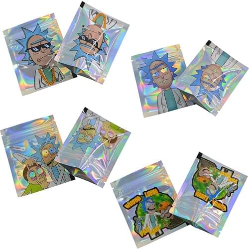 7x9cm 2.5x3.5in Heat Sealable Aluminum Foil Zip Lock Cookies Bags Food Safe Storage Bag Small Pouches Keep Aroma Bags 50pcs Mix